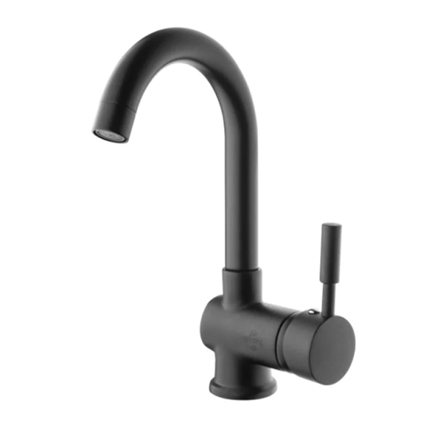 MİX ROKA MAT SİYAH KUĞU LAVABO BAT